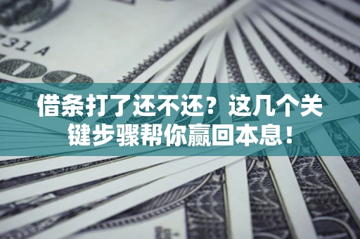 北京借条打了还不还？这几个关键步骤帮你赢回本息！
