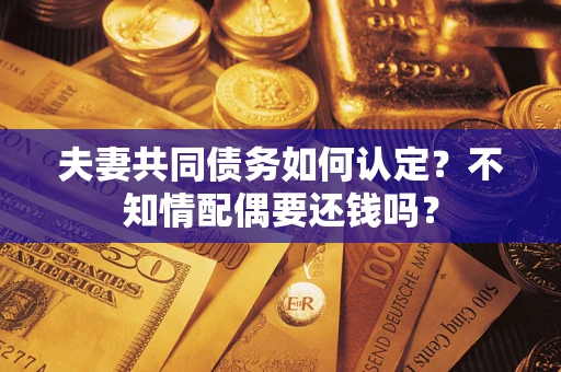 北京夫妻共同债务如何认定？不知情配偶要还钱吗？