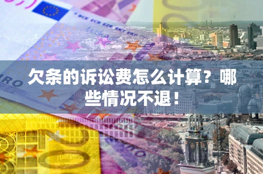 北京欠条的诉讼费怎么计算？哪些情况不退！