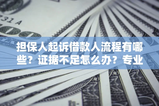 北京担保人起诉借款人流程有哪些？证据不足怎么办？专业律师解答