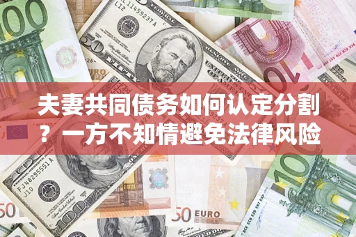 北京夫妻共同债务如何认定分割？一方不知情避免法律风险必看！